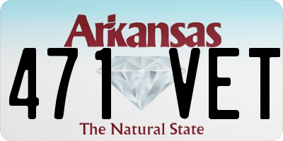 AR license plate 471VET