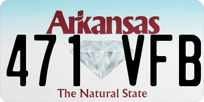 AR license plate 471VFB