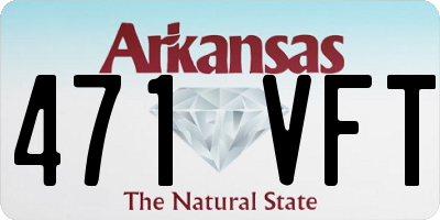 AR license plate 471VFT