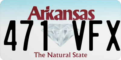 AR license plate 471VFX
