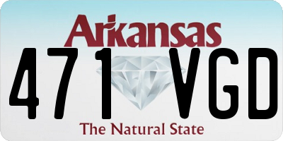 AR license plate 471VGD