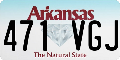 AR license plate 471VGJ