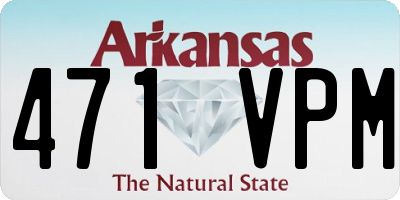 AR license plate 471VPM