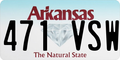 AR license plate 471VSW