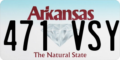 AR license plate 471VSY
