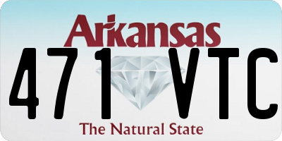 AR license plate 471VTC