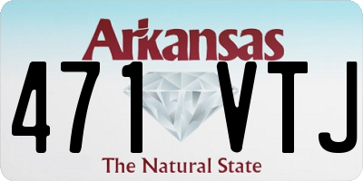 AR license plate 471VTJ