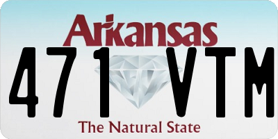 AR license plate 471VTM