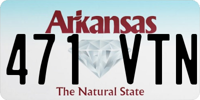 AR license plate 471VTN
