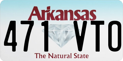 AR license plate 471VTO