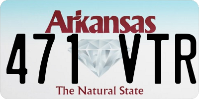 AR license plate 471VTR