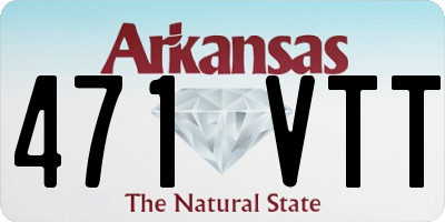 AR license plate 471VTT
