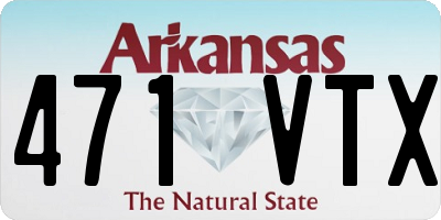 AR license plate 471VTX