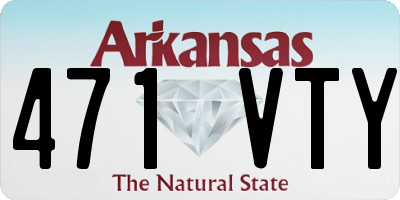 AR license plate 471VTY