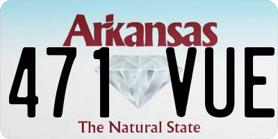 AR license plate 471VUE