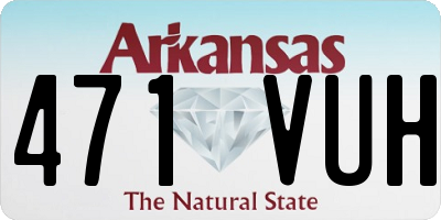 AR license plate 471VUH