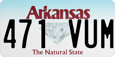 AR license plate 471VUM