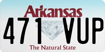 AR license plate 471VUP