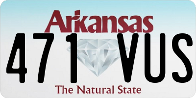 AR license plate 471VUS