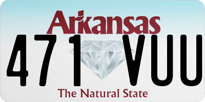 AR license plate 471VUU