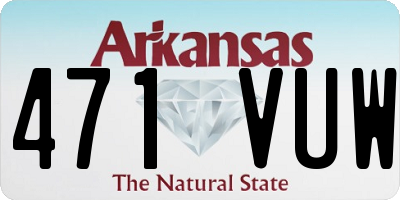 AR license plate 471VUW