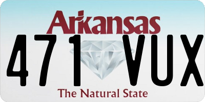 AR license plate 471VUX