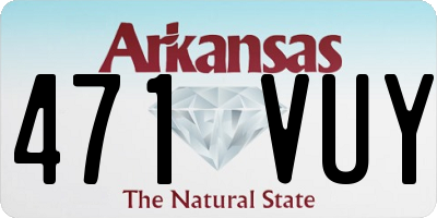 AR license plate 471VUY