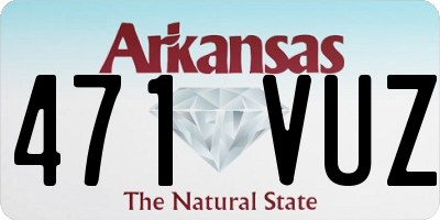AR license plate 471VUZ