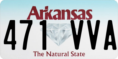 AR license plate 471VVA