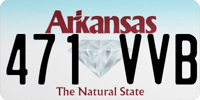 AR license plate 471VVB