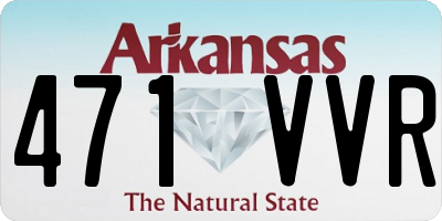AR license plate 471VVR