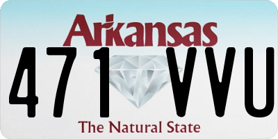 AR license plate 471VVU