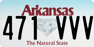 AR license plate 471VVV