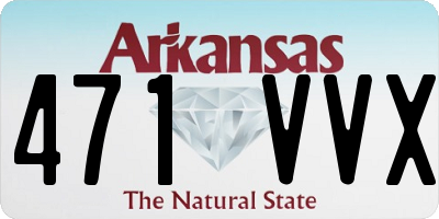 AR license plate 471VVX