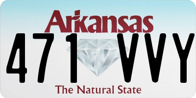 AR license plate 471VVY