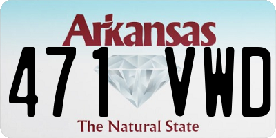 AR license plate 471VWD