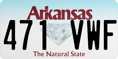 AR license plate 471VWF
