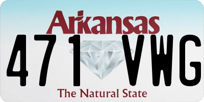 AR license plate 471VWG