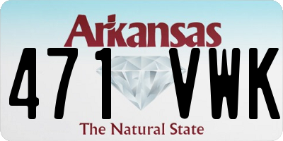 AR license plate 471VWK
