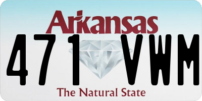 AR license plate 471VWM