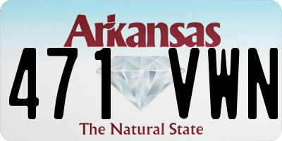 AR license plate 471VWN
