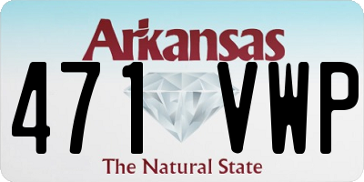 AR license plate 471VWP