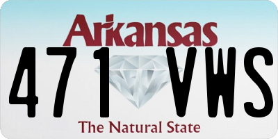 AR license plate 471VWS
