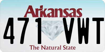 AR license plate 471VWT