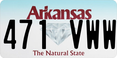 AR license plate 471VWW