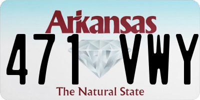 AR license plate 471VWY