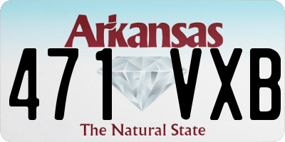 AR license plate 471VXB