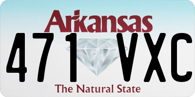 AR license plate 471VXC