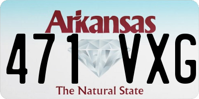 AR license plate 471VXG