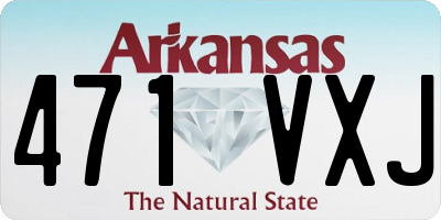 AR license plate 471VXJ